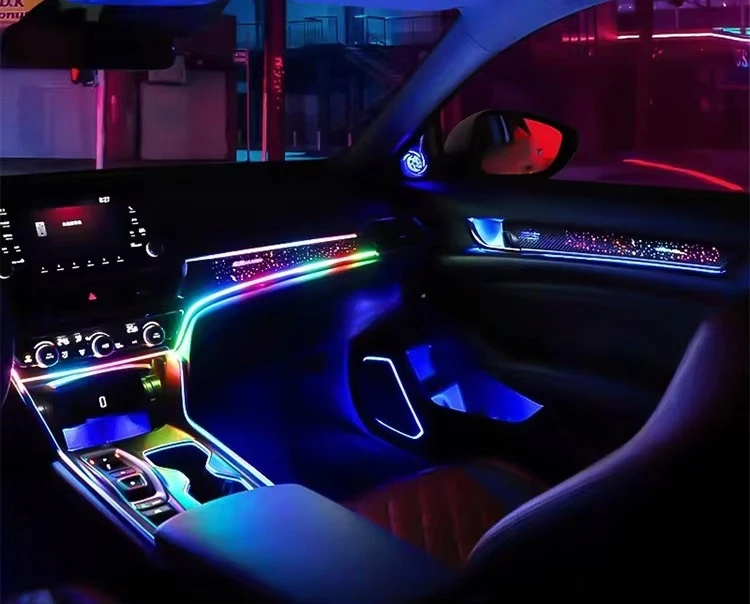 

Окружающее освещение автомобиля Accord, комплект светодиодных внутренних атмосферных огней автомобиля для Honda Accord, окружающее освещение