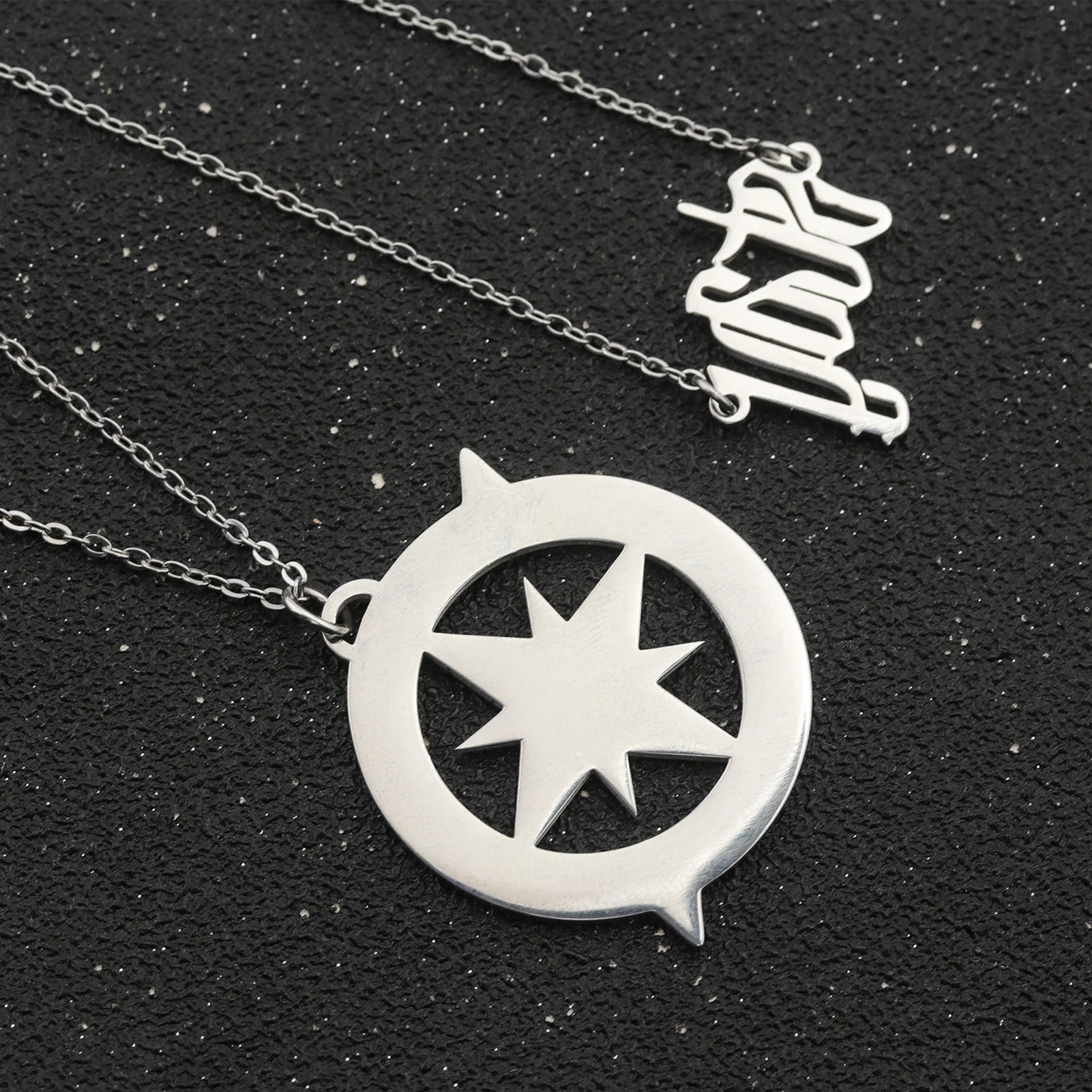 SKZ Stray Kids Compass STAY Double Layer Necklace Stainless Steel Kpop Fans Inspired Nachimbong Inspired Gift for STAY Fan