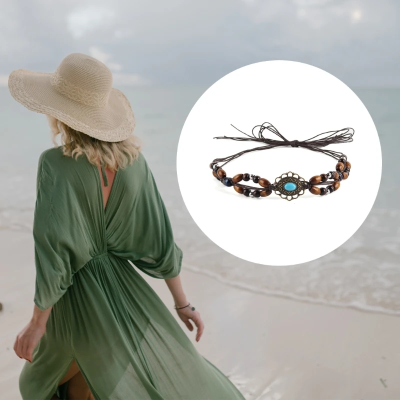 Hat Belt Elegant Band for Cowboy Hat Straw Hat Panama Hat Easy to Adjust Just Decorate Your Panama!! Hat Companion