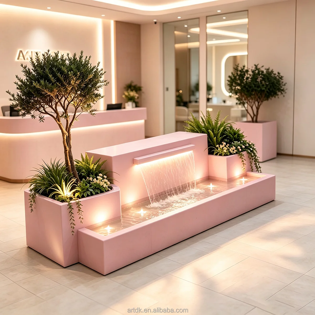 Custom Planter Wall Fish Pond Aquarium Tank Flowing Water Gather Wealth Bring Fortune Primary Side Income Attracts Good Luck