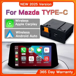 New Upgrade Wireless CarPlay Android Auto for Youtube USB adapter hub Mazda 3 6 2 CX3 CX5 CX8 CX9 MX5 miata P2 P3 TK78669U0C Kit
