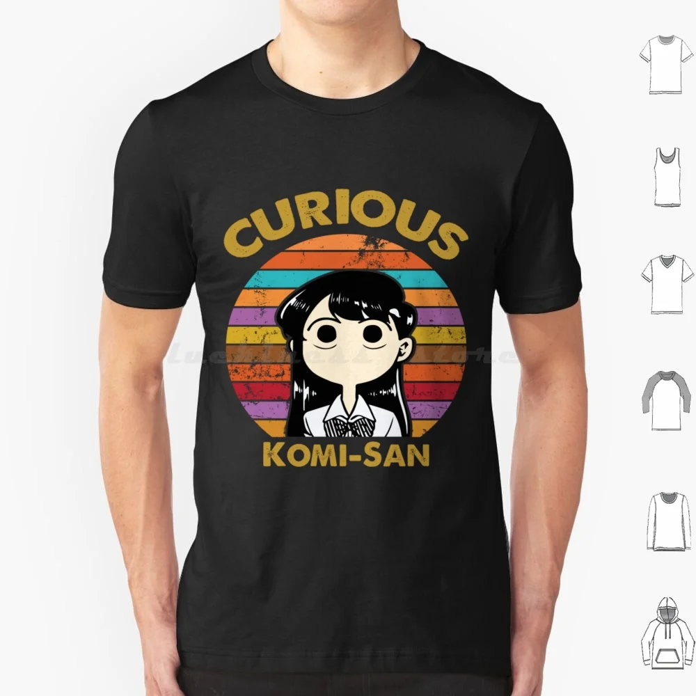 Curious Komi-San-Komi Can'T Communicate Komi San Retro T Shirt 6Xl Cotton Cool Tee Komi Komi Cant Communicate Manga Komi Cant