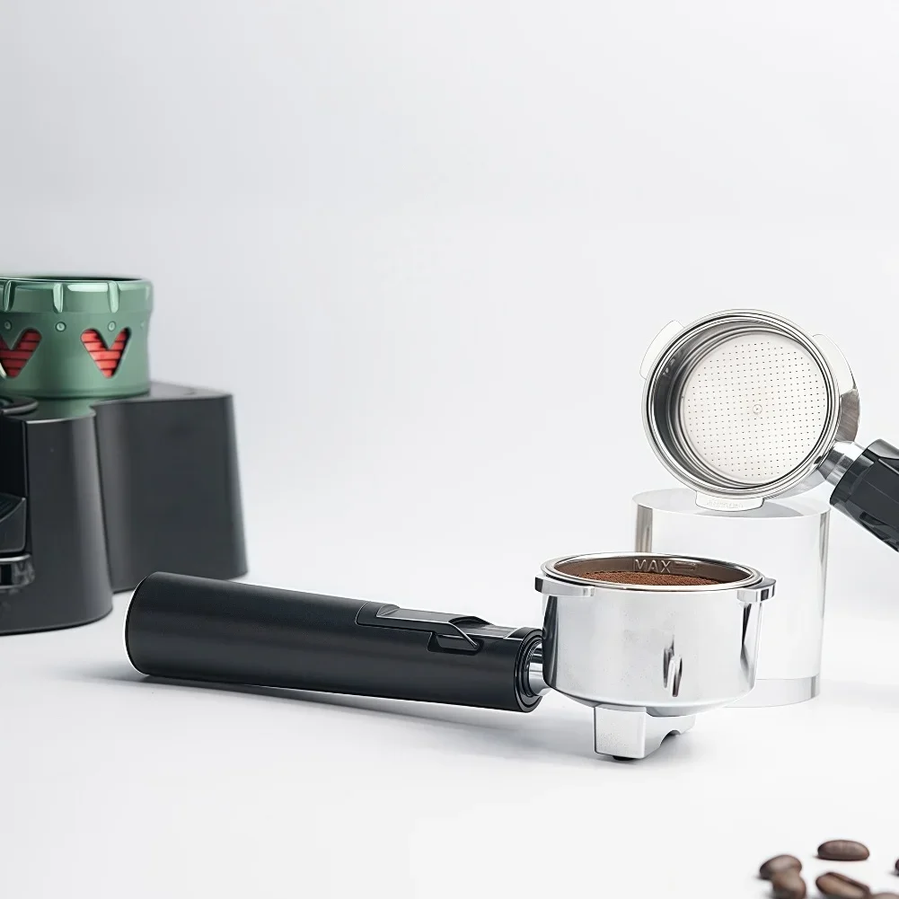 for Dongling 51mm Aluminum Alloy Coffee Machine Handle with Three Ear Flaps Offering Reliable and Stable Espresso Brewing