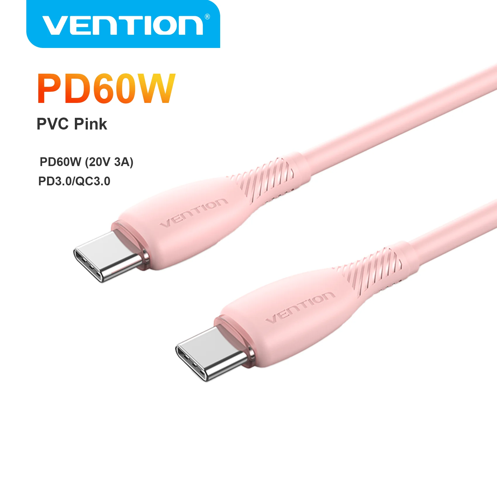 Vention 100W USB-C kabel Type-C naar USB-C PD snellaadkabel Type-C datakabel voor iPhone 17 16 15 Pro Max Samsung S26 S25 Xiaomi 17