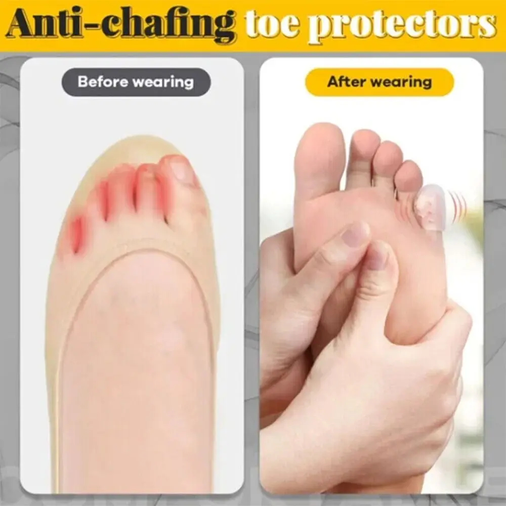 10/20PCS Scalable Cushion High Elasticity Pad Silicone Toe Separator Toe Protector Breathable Toe