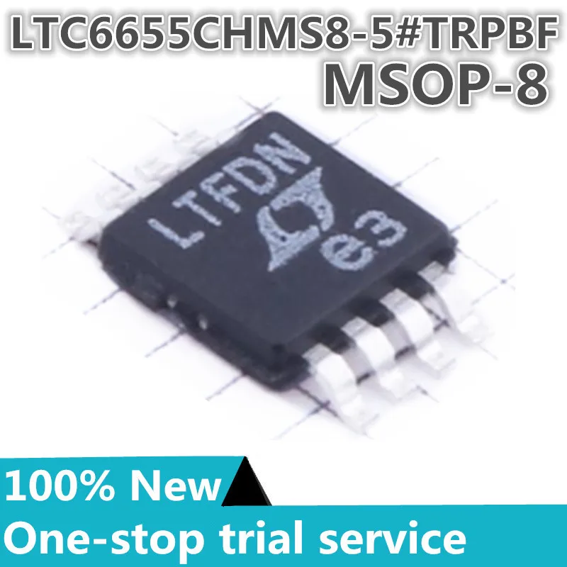 

2-100pcs %New original LTC6655CHMS8-5#PBF LTC6655CHMS8-5#TRPBF silk screen LTFDN MSOP10 voltage reference chip