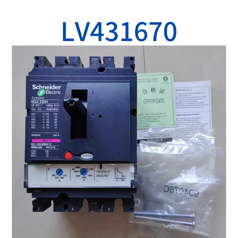 

Fast delivery of second-hand LV431670 250H TM250D 3P3R circuit breaker