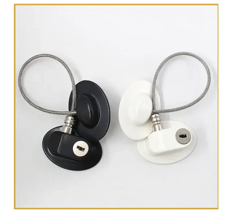 Stainless Steel Baby Child Safety Lock Window Refrigerator Opening Security Cable Door Lock for Kids Safety Protector Protection