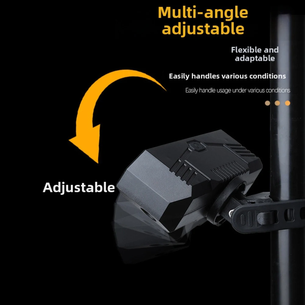 

Задний фонарь указателя поворота велосипеда, беспроводной пульт дистанционного управления, 5 режимов освещения с проекцией, регулируемый угол для безопасности ночной езды