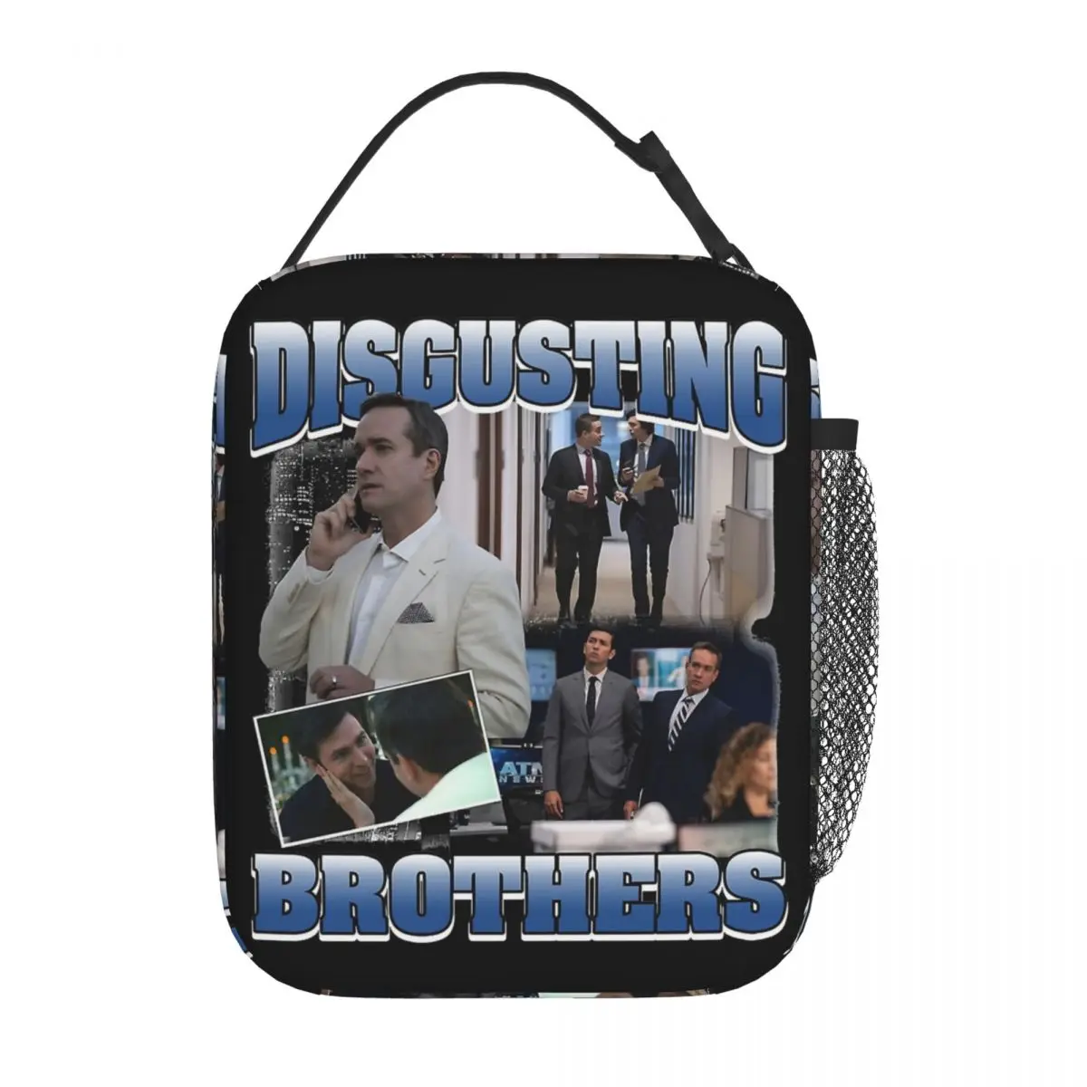 

Disgusting Brothers Kendall Roy Insulated Lunch Bags Cooler Meal Container Succession Large Tote Lunch Box for Men Women Office