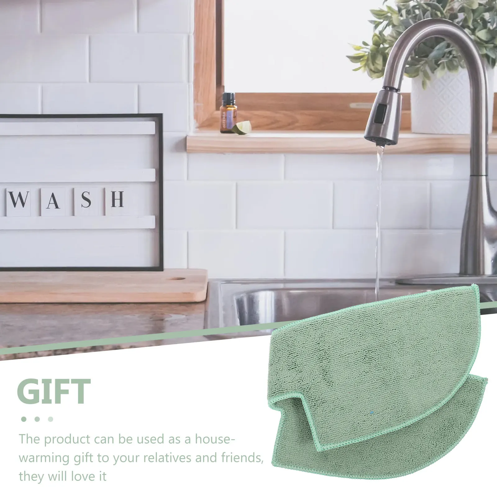 Sponge Sink Mat for Kitchen & Bathroom – Absorbent Faucet Drip Catcher, Countertop Protector, Washable Water Drying Pad