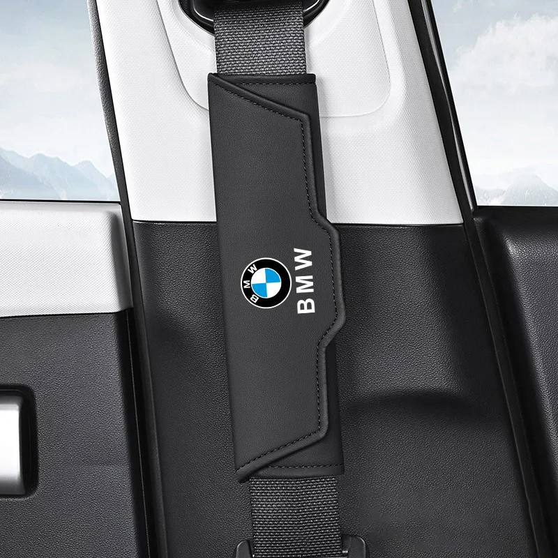 

Seat Belt Shoulder For BMW M3 M4M5 E36 E39 E46 E60 E90 E91 FO1 F10 F30 X3 Guard Litchi Grain Anti-Scratch Protector Sticker