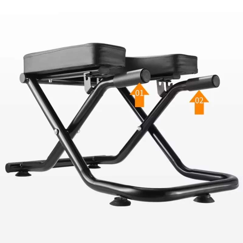 Multifunctional Foldable Yoga Bench Free Installation Yoga Inversion Stool Headstand Chair Core Strength Balance Steel Metal