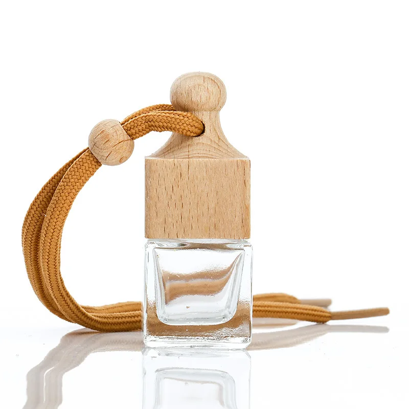 Car Essential Oil Diffuser Fragrance Air Freshener Scent Perfume Bottle Ornament Hanging Empty Bottle Interior Accessory