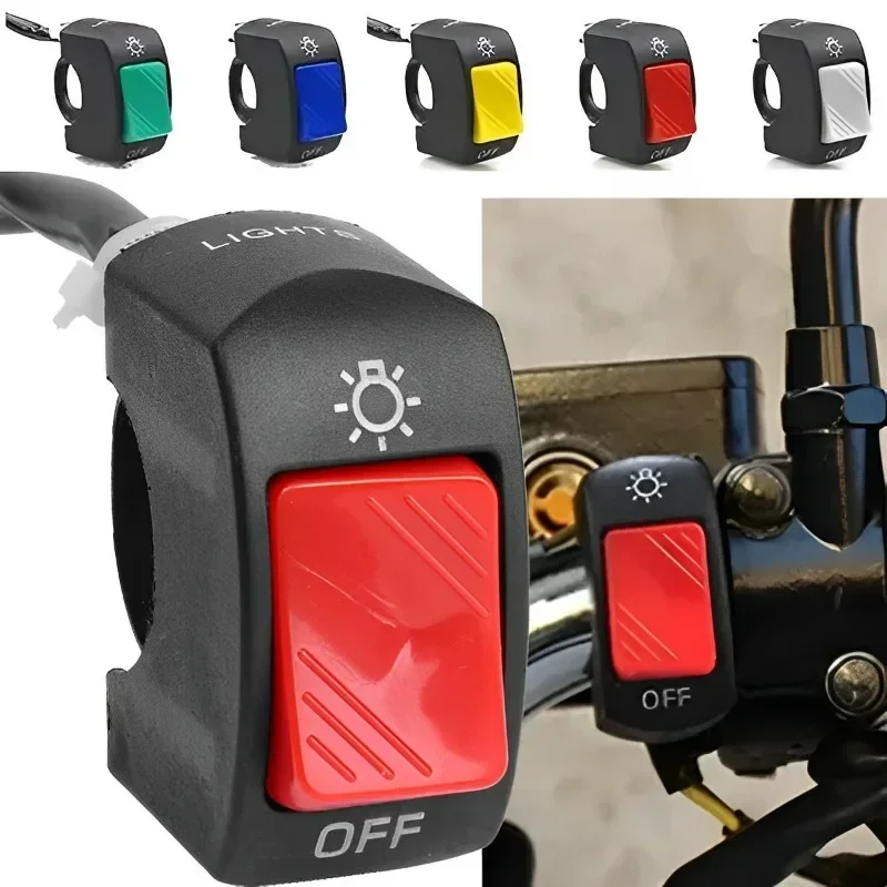 Motorcycle Headlight Control Switch Handlebar Mount ON OFF Control Buttton Motorcycle Signal Lamp Modified Switches Accessories