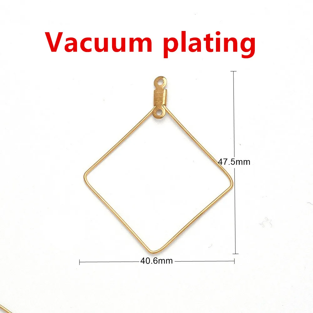 4-10pcs Stainless Steel Ear Wire Earring Hooks Hoop Connector Diy Earrings Accessories Dangle Charms Jewelry Making