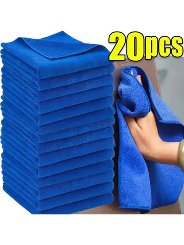 1-20Pcs Microfiber Towels Car Wash Drying Cloth Towel Household Cleaning Cloths Auto Detailing Polishing Cloth Home Clean Tools