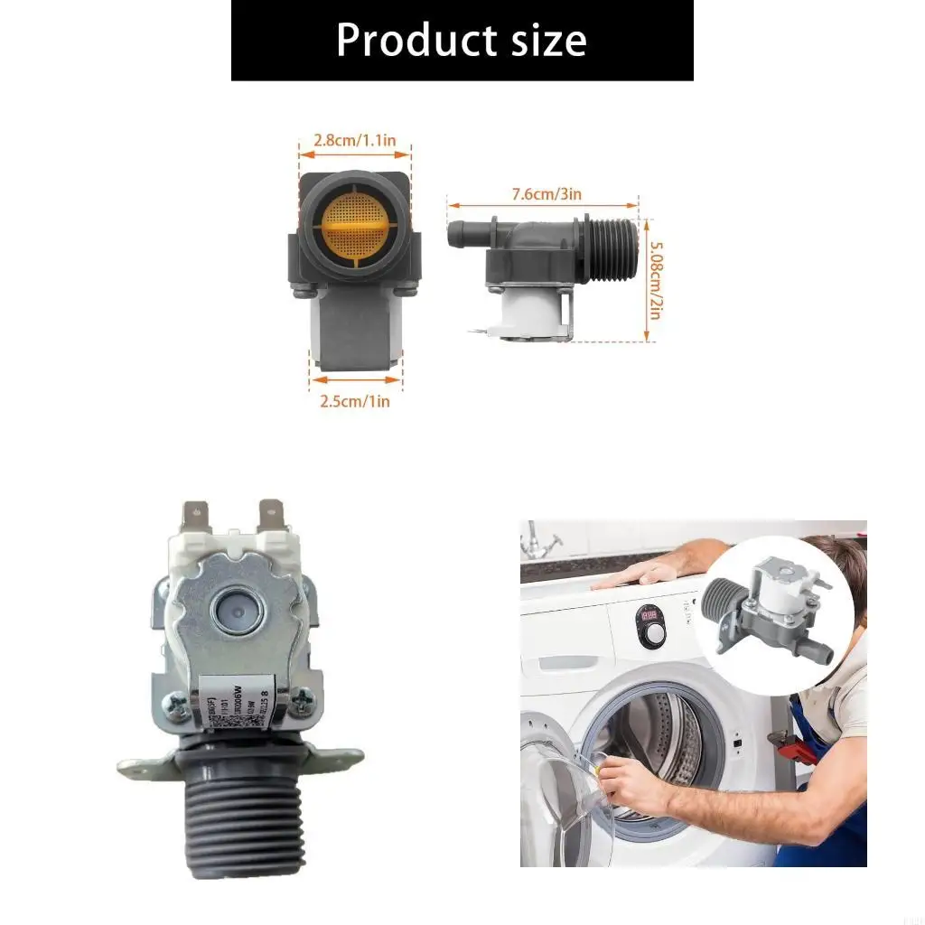 F92F Washing Machine Water Inlet Part 5220FR2006W Works With Various Models For Smooth Liquid Management