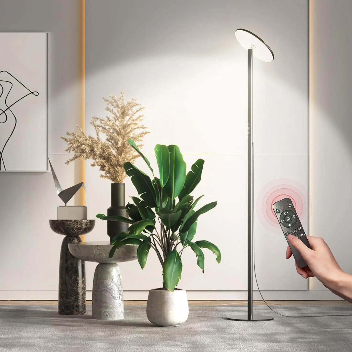 

85-дюймовый регулируемый светодиодный светильник полного спектра с таймером и регулируемой яркостью, идеально подходит для больших комнатных растений