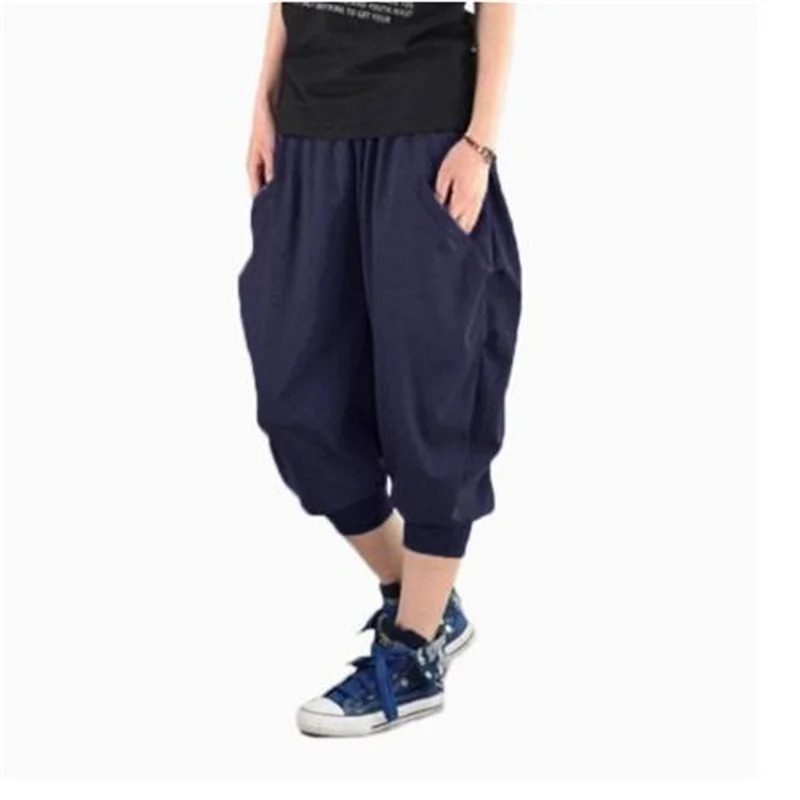 여름 얇은 반바지 남성 하렘 바지 루즈 플러스 사이즈 XXXXXL 운동복 크로프트 바지 패션 스포츠 캐주얼 바지