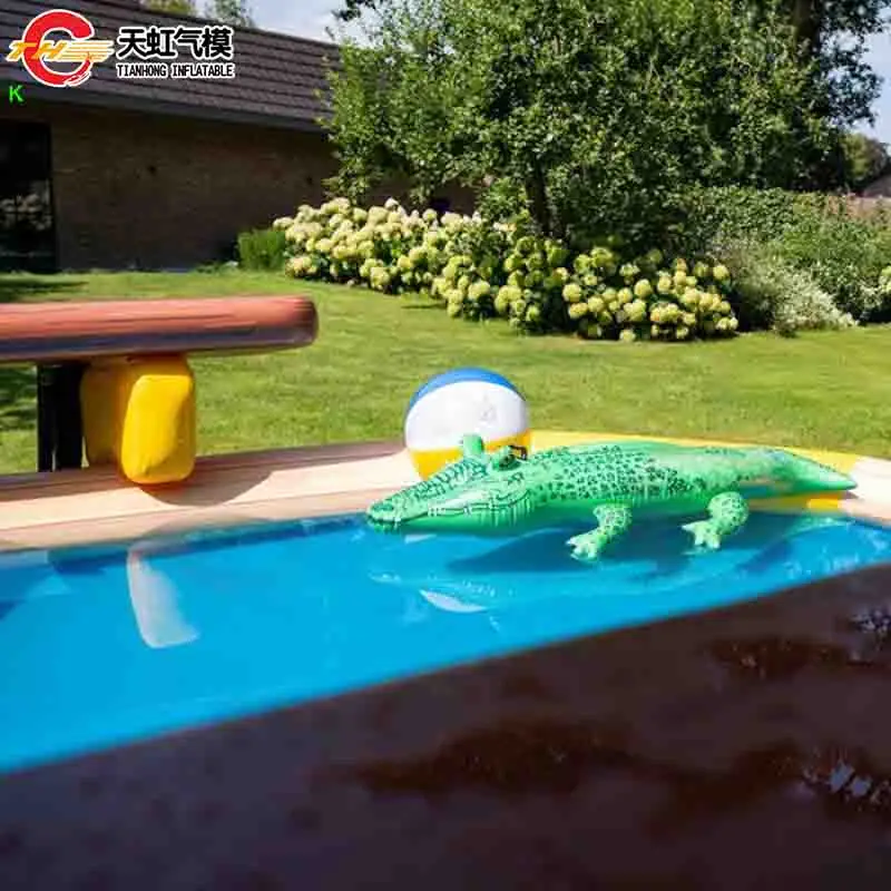 Kommerzielles, langlebiges aufblasbares Pool-Bar-Zelt für den Hinterhof, aufblasbares schwimmendes Wasserbar-Zelt mit Unterstand