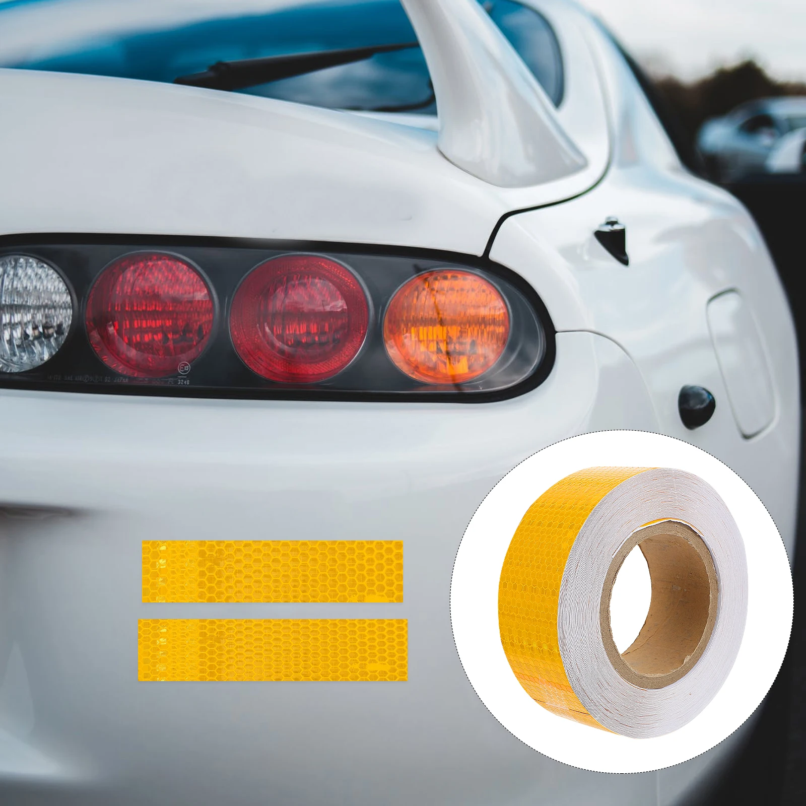 

Warning Tape Reflective Safety High Reflection Weatherproof Stickers Pvc Car Strip
