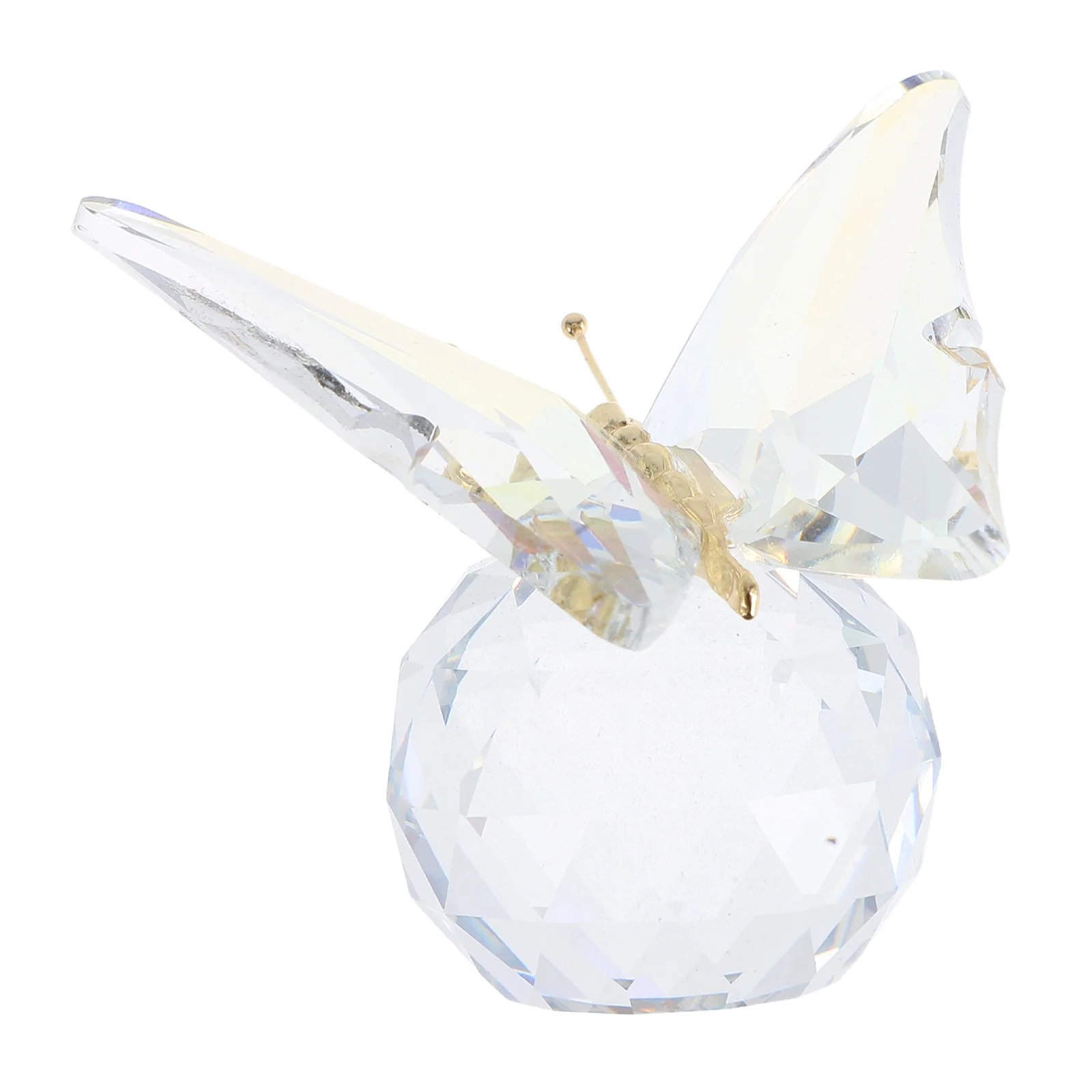 

Crystal Butterfly Decoration Exquisite Shimmer Finish Elegant Desktop Living Room Office Shelf Animal Ornament