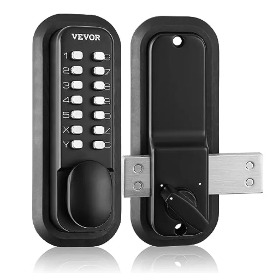 Keyless Mechanical Door Lock with 14 Digit Keypad