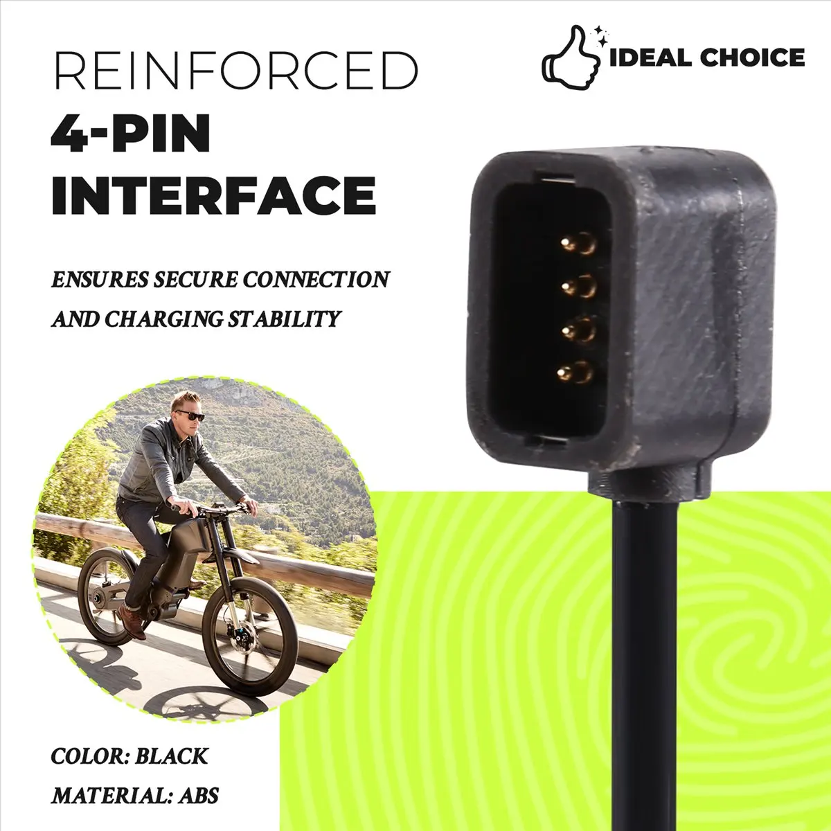 Y17A Electric Bicycle Battery Charger Cable 4-Pin for 12 Speed EW-EC300 R9270 9250 8170 7170 Di2 Usb Adapter