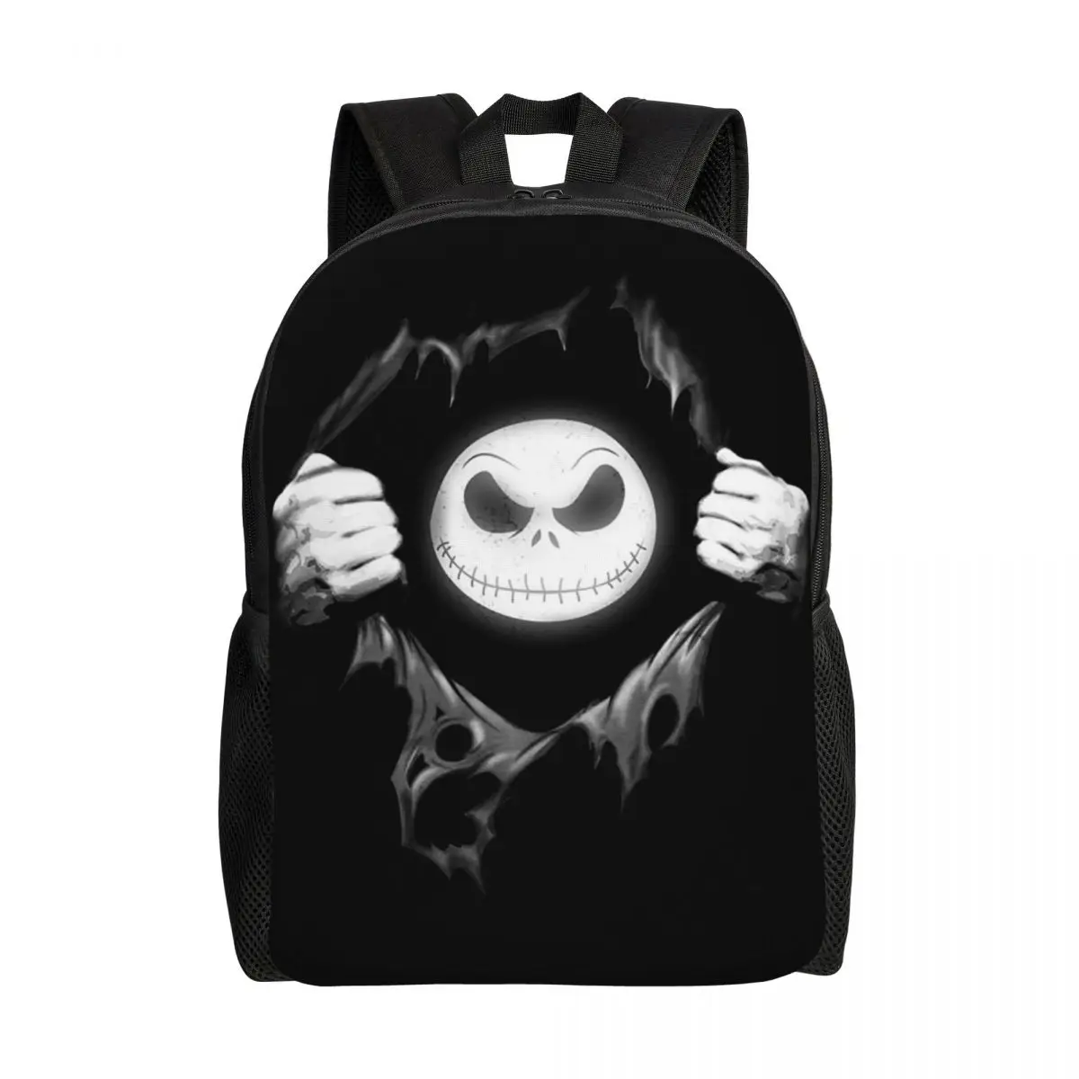 Custom Jack's Heart The Nightmare Before Christmas Backpack Horror Movie Halloween College School Travel Bags Women Men Bookbag