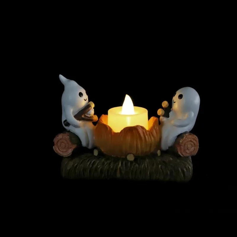 Cute Candle Free Ghost Candle Holder, Decoration, Romantic and Fun Home Decor, Unique Ghost Design