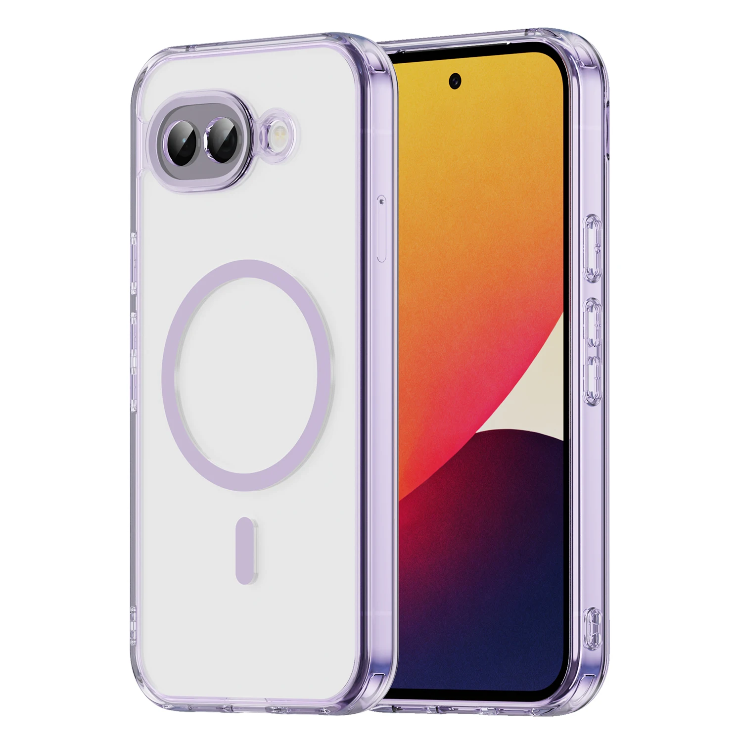 

Luxury Transparent Magnetic Phone Case for Google Pixel 10 9 Pro XL 10A 9A PC+TPU Anti-drop Lens Protect Cover for Magsafe