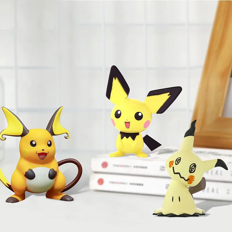 حار البوكيمون شخصيات كرتونية Kawaii بيكاتشو Pichu Togademaru ألولا منطقة Raichu Mimikyu اللعب نموذج جمع الدمى هدية ل #6