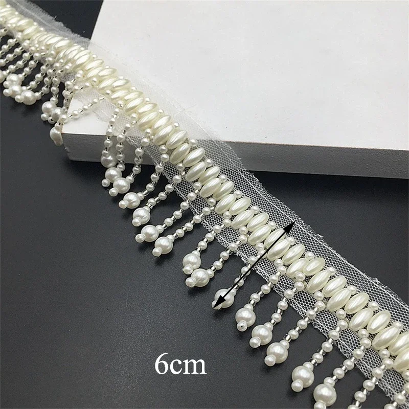 Beaded Tassel Fringe Trim for Curtains & Clothes