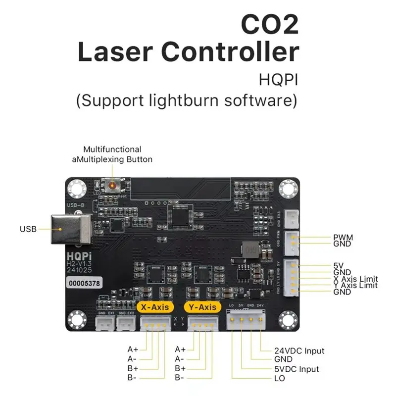 A76X-CO2 Laser Controller For Wood Acrylic Cutting Engraving Carving Machines- HQPI High Precision Design