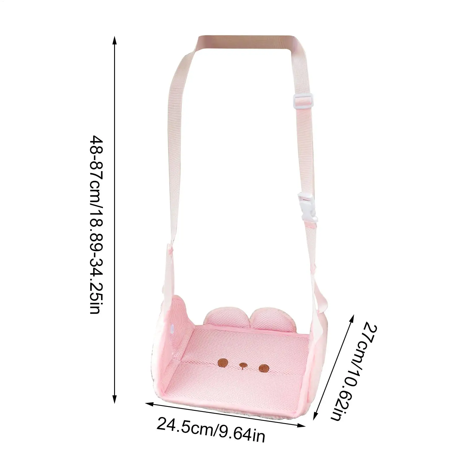 

Car Seat Foot Rest Supportive Adjustable Vehicle Travel Back Seat Footrest For Adults Elderly Passenger Travel Long Driving Road