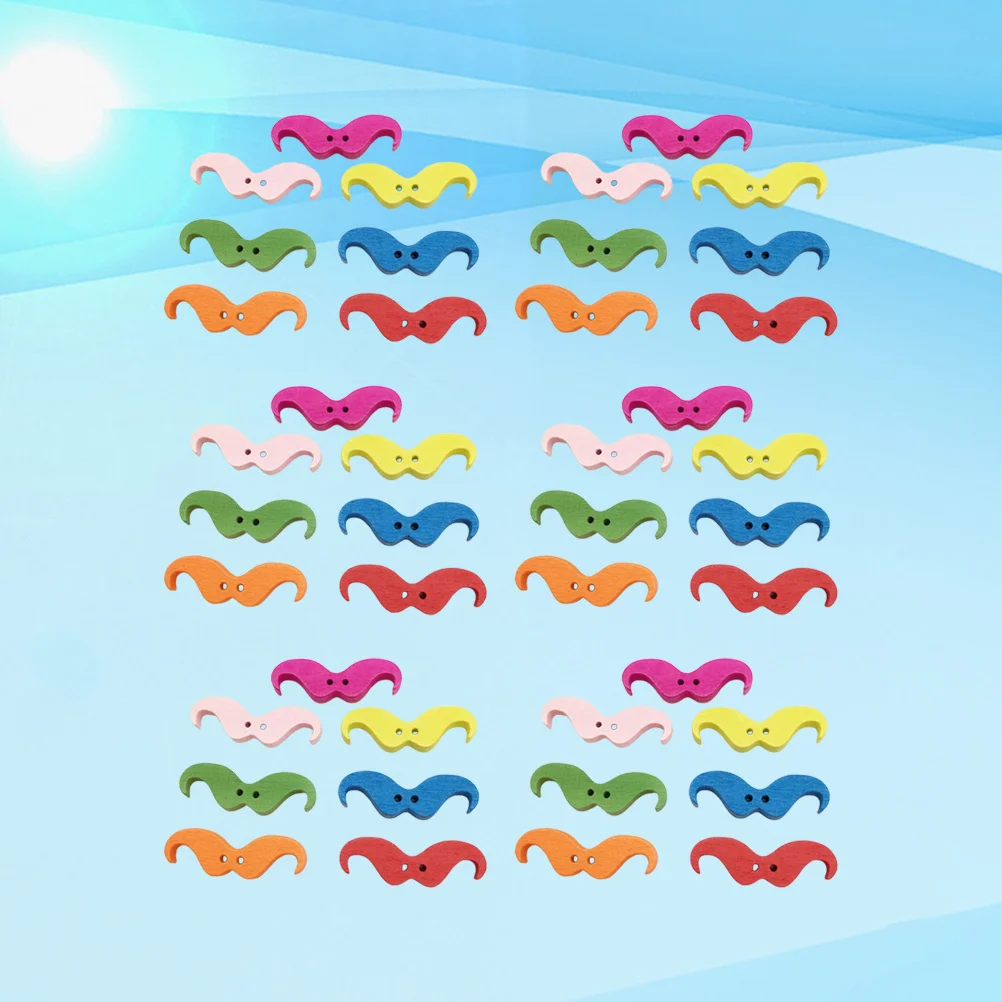 100 قطعة أزرار اللحية الملونة عالية الجودة أدوات الحرف اليدوية الإبداعية DIY بها بنفسك أزرار الخياطة مناسبة للسترات القبعات الجينز الملابس