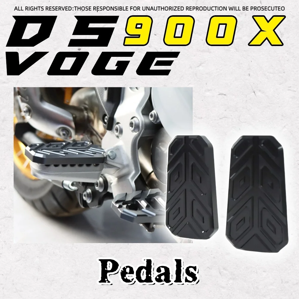 

Для VOGE DS900X, увеличенные передние и задние педали, нескользящие и увеличенные сиденья, расширенные тормоза по индивидуальному заказу.