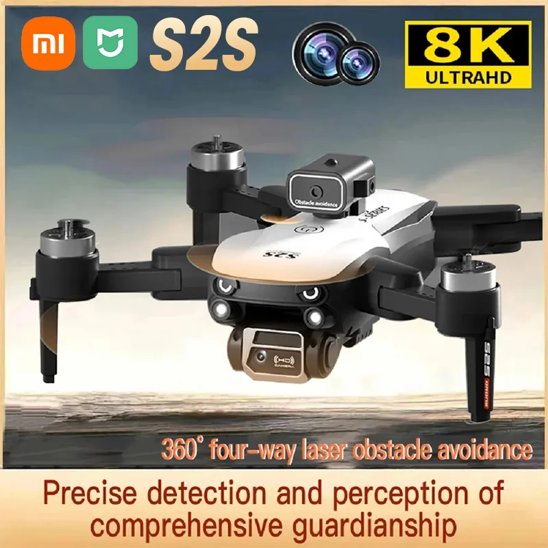 

Professional drone S2S 8k HD Camera Mini drone 5G GPS Obstacle Avoidance Brushless Foldable Quadcopter Optical Flow For Xiaomi