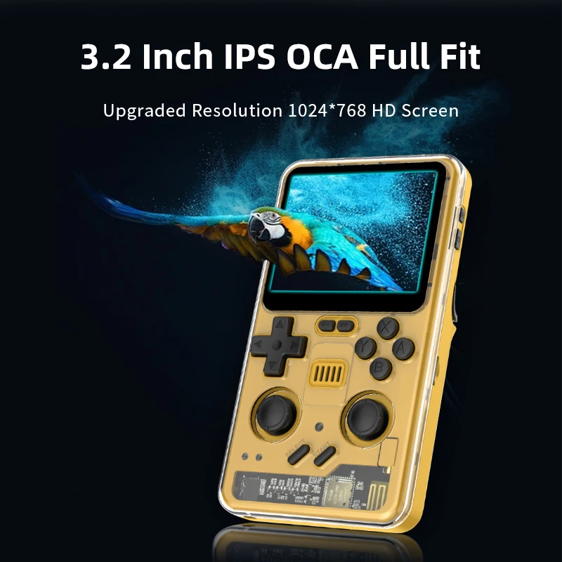 RGB20 Pro Retro Video Handheld Game Console 3.2-inch IPS Screen 1024*768 ARM Quad-Core 1.8GHz RK3566 Open Source System Linux view 2