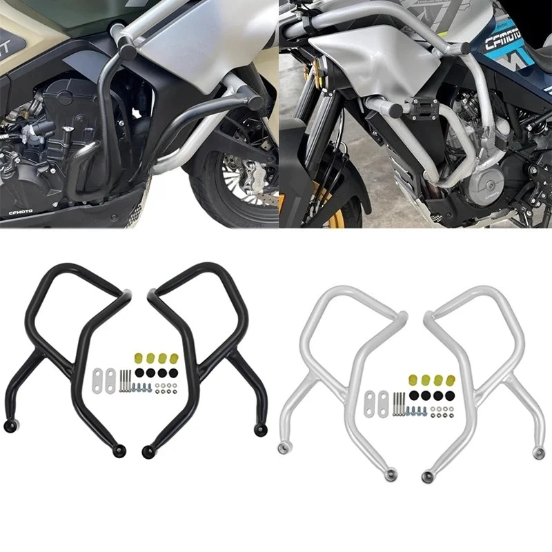 Fit For CFMOTO 800MT 800 MT 2021-2024 Engine Guard Highway Crash Bar Motorcycle Frame Protection Bumper Accessories