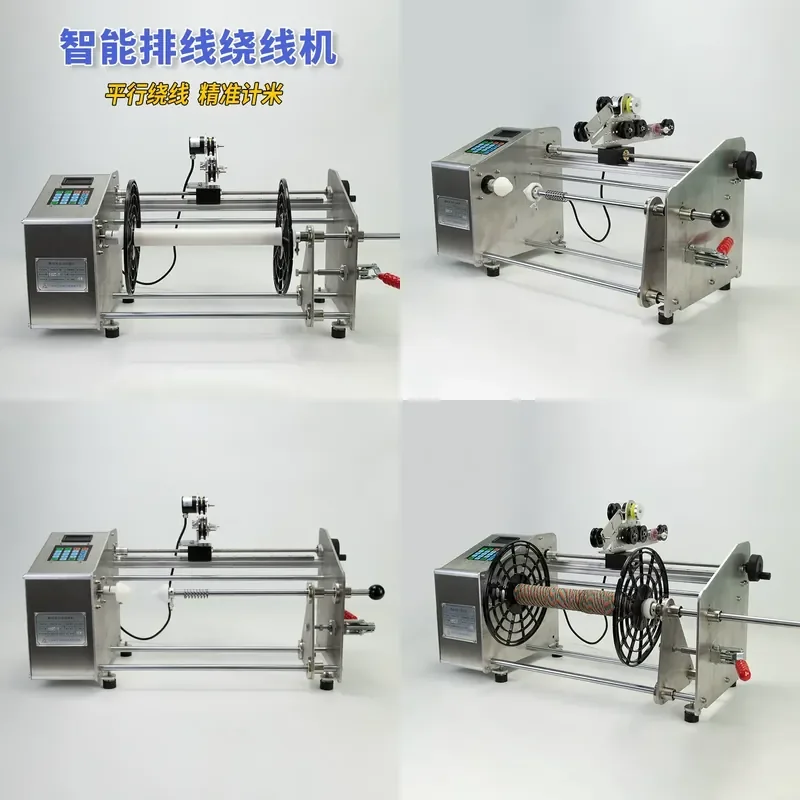 Automatic Stranded Wire Winding Machine for Enameled Cable Elastic Flat Parallel Wire with Accurate Meter Counting