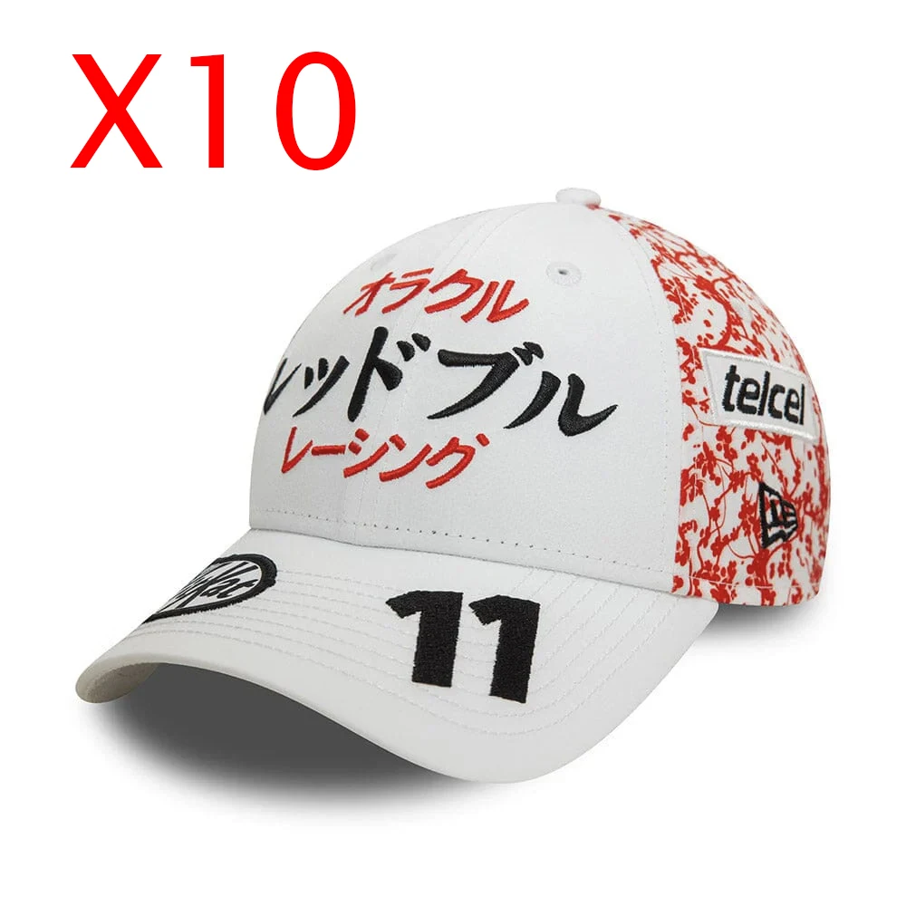 Hot selling 2024 F1 Racing Outdoor Extreme Sports Red Animal Team New Japanese Racing Bull Caps Adjustable knitting Cycling Hat