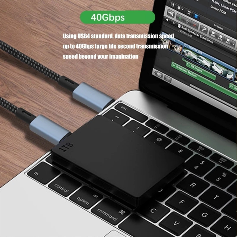 

Flexible Nylon Braided USB4 Type C Cable for 8K Video Transfer and 240W Charging for Computers and Mobile Device best sale