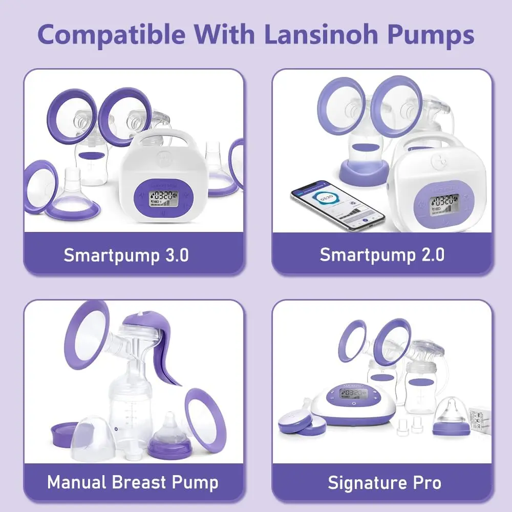 Duckbill Valves Compatible with Lansinoh Pumps Parts and Hand Pump, Replacement to Lansinoh Signature Pro Smartpump Manual Pump