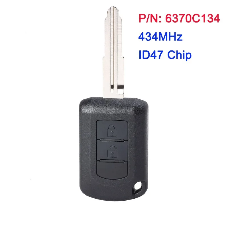 

For Mitsubishi Eclipse 2014+ Remote Key P/N J166E 6370C134 HITAG3 ID47 Chip 433MHz Blade MIT11R FCC ID: J166E/6370C134