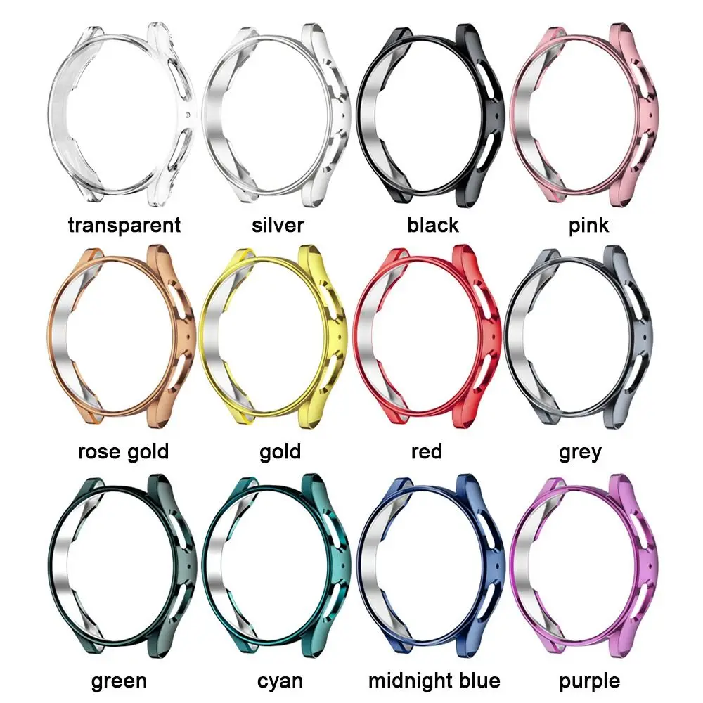 Anti-Scratch No Screen Protector Guard Frame Bumper Shell TPU Plating Cover Protective Case For Samsung Galaxy Watch 5 Pro 45mm