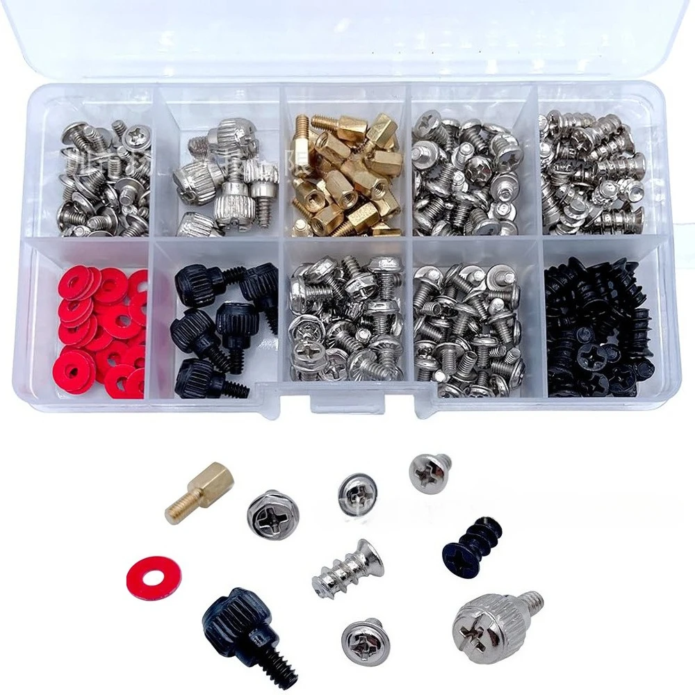 228Pcs Boxed M3-M5 Desktop Computer Case Screw Kit Fan Power Supply Hardware Assortment