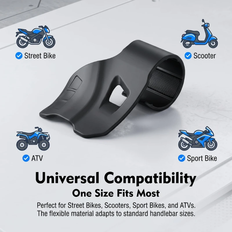 Universal Motorcycle Throttle Grip Assist, Abs Polished Cruise Control Hand Rest, Motorcycle Accessory for Throttle Control
