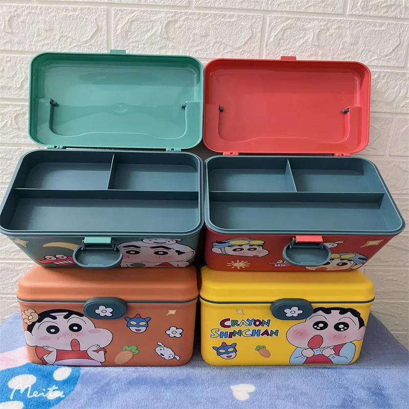 Cartoon Anime Crayon Shin-Chan Creative Portable Storage Box Household Emergency Medicine Kit Decoration Housewarming Gifts